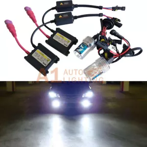 H7 6000K Advance HID Upgrade Kit Crystal White Fog Light 35W DC Slim Ballast A1 - Picture 1 of 8