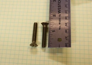 Flachkopf Schlitzantrieb Maschinenschrauben Silikon Bronze #8 x 1 1/2" 2 Stück NEU - Bild 1 von 2