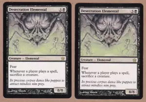 MTG - 2X Desicration Elemental X2 - Fifth Dawn - Raro in perfette condizioni/giocato - Set di 2 carte - Foto 1 di 2