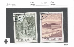 Faroes - Sc 39-40 used 1978 liibrary - Picture 1 of 1