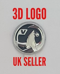 13mm Flip Key 3D Logo Emblem Badge For Genuine OEM Vauxhall Remote Control Fob - Picture 1 of 5