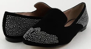$140 FRENCH CONNECTION GABBIE Black Suede COMFORT Designer Loafers 5 EUR 35 - Picture 1 of 4