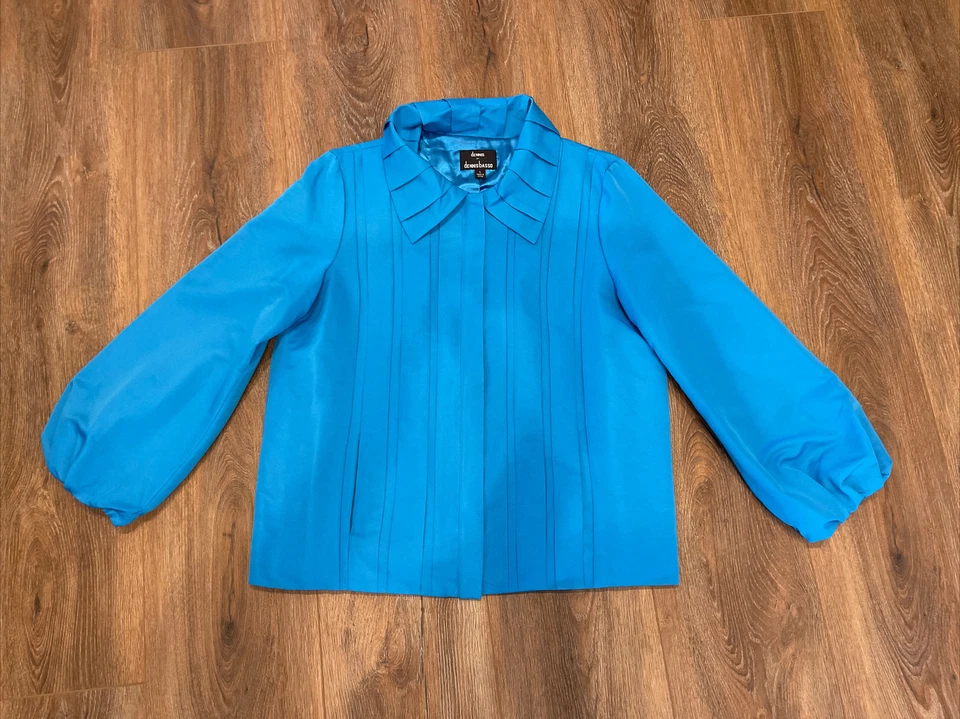 Chaqueta de Lluvia Dennis By Dennis Basso Cortavientos Capucha Azul Talla Grande Foto 1 de 4