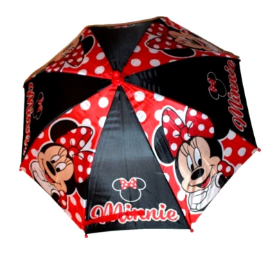 Paraguas de lluvia Disney Minnie Mouse rojo/multi niños Foto 1 de 4
