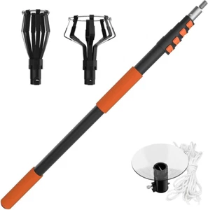 Light Bulb Changer for High Ceilings with 3-12FT Telescopic Extension Pole High  - Picture 1 of 7