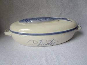 SMF Schramberg beautiful ceramic lid can fish pot fish on lid terrine - Picture 1 of 9