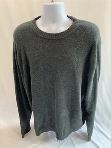 Nordstrom Men’s Shop Size 2XL Gray Crewneck Sweater Dark Charcoal Long Sleeve - Picture 1 of 6