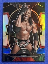 Booker T 2023 Panini Select WWE CONCOURSE BLACK & BLUE PRIZM Card #77 /49