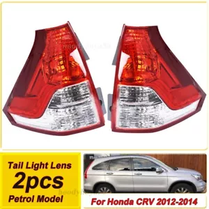 Pair Rear Tail Lights Brake Lamps Lens For 2012 2013 2014 Honda CRV CR-V Petrol - Picture 1 of 9