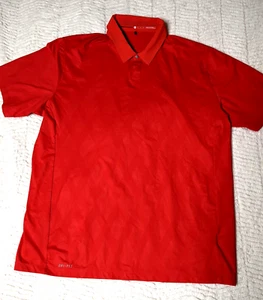 Polo de golf Nike para hombre Dri-Fit Tiger Woods TW rojo talla XL - Imagen 1 de 9