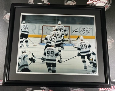 Wayne Gretzky Signed Framed 16x20 Photo LE /199 Upper Deck UDA Kings - Image 1 of 4