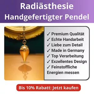 ✅ Handgefertigter Pendel Spirituell Meditation Gesundheit Allergie Messung NEU - Bild 1 von 12