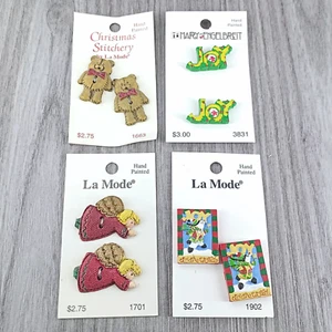 Sewing Buttons Lot Christmas Holiday Joy Craft Lot - Picture 1 of 8