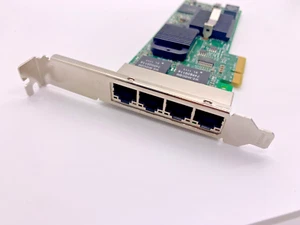DELL HM9JY 0HM9JY Intel Quad Port PRO/1000 ET PCIEx4 GigaBit NIC Network Adapter - Afbeelding 1 van 3