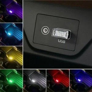 Mini USB LED Auto Licht Innenraum Stimmung Neon Atmosphäre Ambient Leuchte NEU - Bild 1 von 12