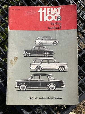 Libretto uso e manutenzione FIAT 1100 R - 1967 - Originale - Изображение 1 из 4