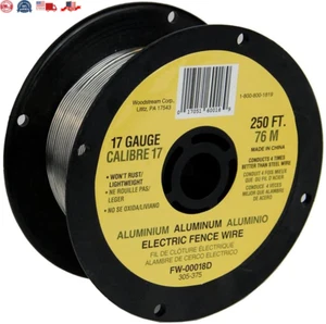 Electric Fence Wire 250ft Spool Aluminum Wire 17 Gauge - Picture 1 of 6