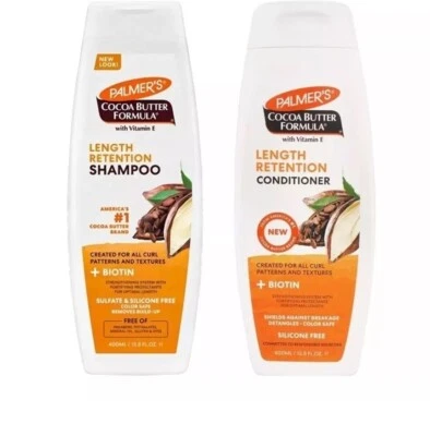 Palmers Cocoa Butter Shampoo & Conditioner 400ml (set of 2). - Image 1 of 4