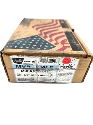 Apollo 34BLF214T 34BLF Dual Master Thermostatic Mixing Valve, 3/4 in FPNT - Image 1 of 4