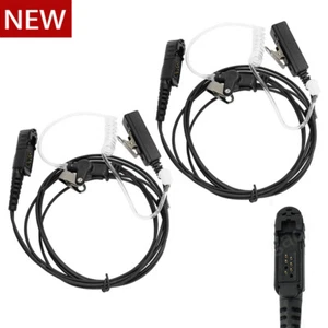 2X Słuchawki mikrofonowe PTT do radia Motorola XPR3500e XPR3300e XPR3500 XPR3300 - Zdjęcie 1 z 16