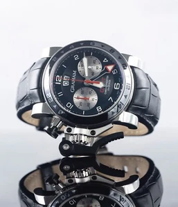 Graham Chronofighter Oversize Chronograph GMT Black Dial 2OVGS.B39A.C118S - Picture 1 of 17