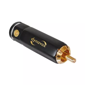 Dynavox High-End Rca Blanc Grande Qualité Intégré Contact Plaqué Or - Photo 1/1