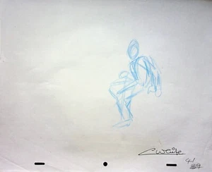 Captain Caveman & the Teen Angels 1978 Production SIGNED COLIN WHITE Pencil #WC - Bild 1 von 2