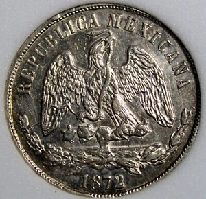 Mexico 1872 One Peso 249-428 - Picture 1 of 13