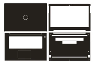 Carbon Vinyl Laptop Sticker Skin Decals Guard Cover for Dell Vostro 5471 14-inch - Picture 1 of 38