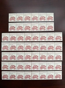(7) US #2228 Coil Strip of 6x2 & 8x5 Plate #2 Stagecoach 4c MNH - Picture 1 of 3