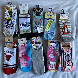 Paquete de 3 calcetines delineadores de zapatos Primark Novelty nuevos con etiquetas - Imagen 1 de 6
