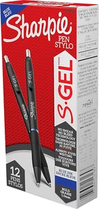 Gel Pens Gel Sharpie Bold Point 1.0Mm High-Performance Blue Ink Pack of 12 - Picture 1 of 6