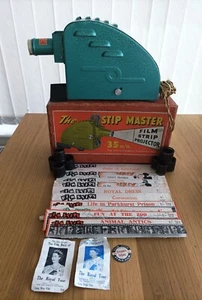 Vintage "The Stip Master" 35mm Filmstreifenprojektor mit 19 Filmstreifen - Bild 1 von 8