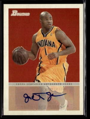 Bowman 48 Jarrett Jack 2009-10 autógrafo automático Indiana Pacers JX7346 Foto 1 de 2