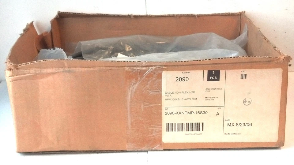 Allen-Bradley 2090-UXNFBMP-S30 Ser C 30 M 300 V Encoder Feedback Cable - Image 1 of 4