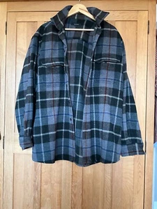 NEXT JACKET/SHACKET, CHECKED, 70% WOOL, Worn once, Grey/Black pattern. - Picture 1 of 3