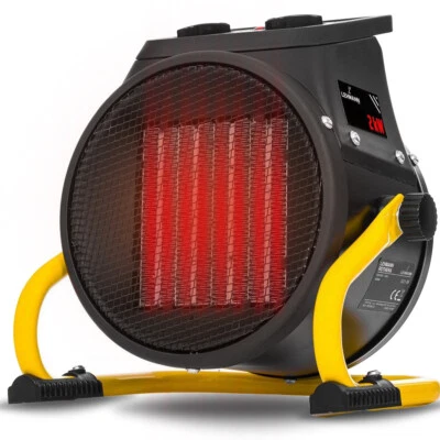 Elektroheizer Heizlüfter Keramik Bauheizer Elektro Heizgerät 2000W Heizgebläse - Bild 1 von 4