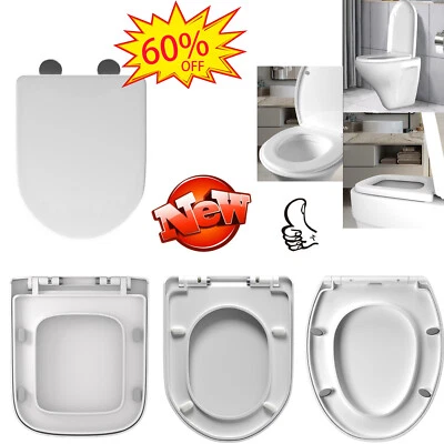 DAYPLUS WC Heavy Duty Toilet Seat Luxury Soft Close Top Quick Release Hinges Anti Slam