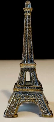 Eiffel Tower Sparkling Metal Decoration Ring Holder 3.25” x 1.25” - Image 1 of 4