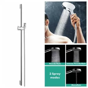 Hansgrohe Rainfinity 130 3-Jet Handshower chrome German PowderRain 90cm Rail - Picture 1 of 10