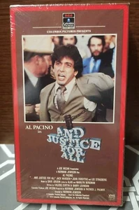 Rare REAL 1985 NEW & SEALED "And Justice for All" VHS Columbia Watermark Pacino - Picture 1 of 6