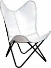 Skórzane bawole ręcznie robione krzesło motylkowe składane akcent wypoczynkowy fotel relaksacyjny