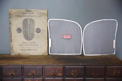 Vintage 1938 Lincoln Zephyr Car Radiator Grill Shell Screen Cover Accessory NOS - Image 1 of 4