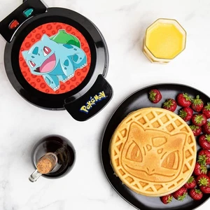 Pokemon Waffle Maker Non Stick Cooking Plates Pancake Cooking Dessert Bulbasaur - Picture 1 of 10