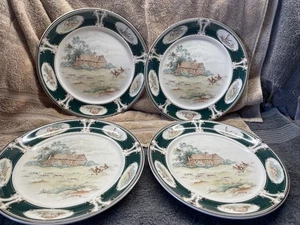Noritake Keltcraft Pursuit Set Of 4 Dinner Plates 10 1/2" - Picture 1 of 5