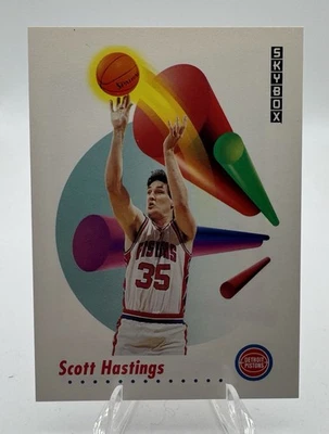 1991-92 Skybox Scott Hastings #83 Detroit Pistons - Image 1 of 2