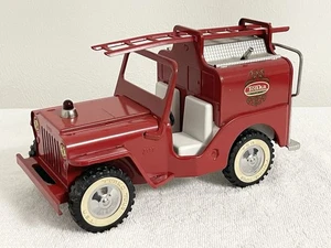 60er Jahre Tonka Toys Jeep Pumper Feuerwehrauto mit Leiter schöner Originalzustand - Bild 1 von 8