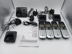 Panasonic KX-TG6811E - Juego de 4 teléfonos inalámbricos con contestador automático - Imagen 1 de 5