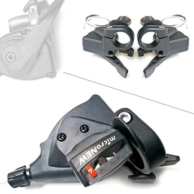 MIcroSHIFT MTB TS70-7 Trip 3x7 Speed Trigger Shifters Derailleur Bicycle - Image 1 of 4