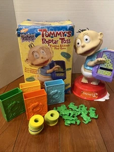 1999 Mattel Rugrats Tommy's Nickelodeon Reptar Toss Floor Game Vintage Works - Picture 1 of 15